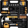 GTYPRO Tool Kit Set Box 62 Piece Home Repair DIY Tools Basic Hand Toolbox Sets