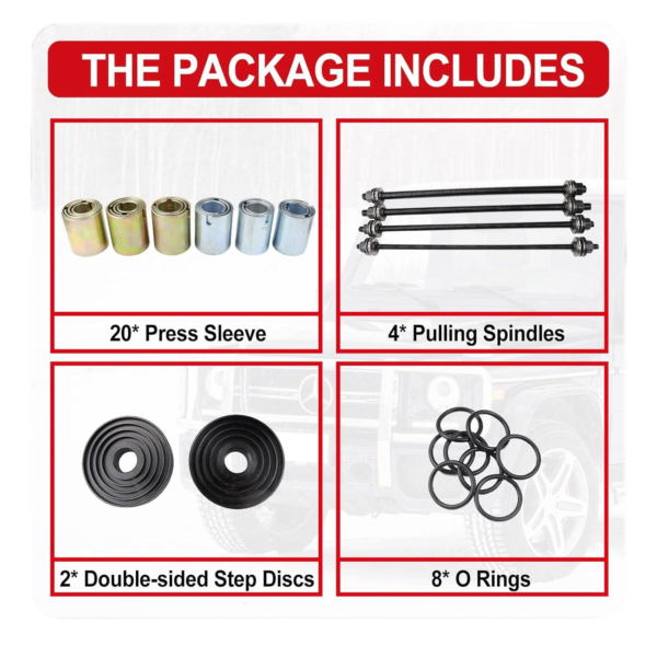 GTYPRO Universal Bush Remove and Install Sleeve Set