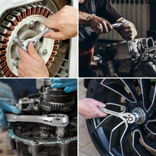 GTYPRO professional 145cs 1/4” & 1/2” socket tool set