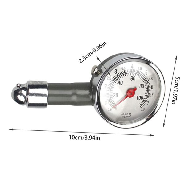 GTYPRO Tire Pressure Gauge Stainless Steel High-Precision Tire Gauge with 360°Rotating Ball Joint for Trucks,SUVs