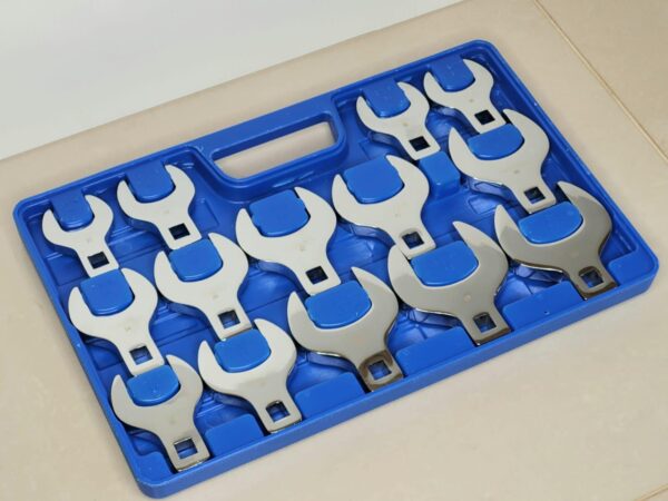 GTYPRO 14pcs Crows Foot Wrench Set Metric Sizes 27-50mm