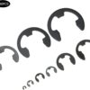 GTYPRO E Retaining Rings Black Carbon Steel Snap Rings Internal E Retaining Circ Lip Kits Elastic Machine Accessory