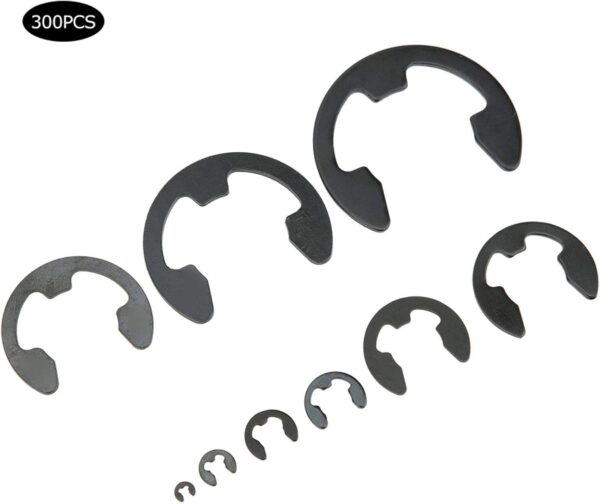GTYPRO E Retaining Rings Black Carbon Steel Snap Rings Internal E Retaining Circ Lip Kits Elastic Machine Accessory