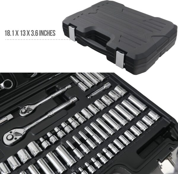 GTYPRO professional 145cs 1/4” & 1/2” socket tool set