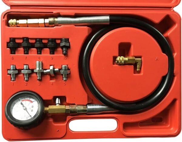 GTYPRO Universal 0-140psi Engine Oil Pressure Test Kit Tester Car Garage Tools
