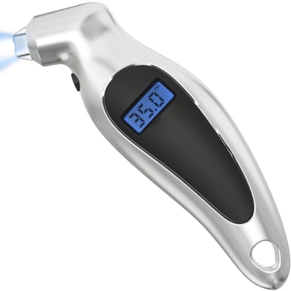GTYPRO Digital Tire Pressure Gauge, 150 PSI, Silver