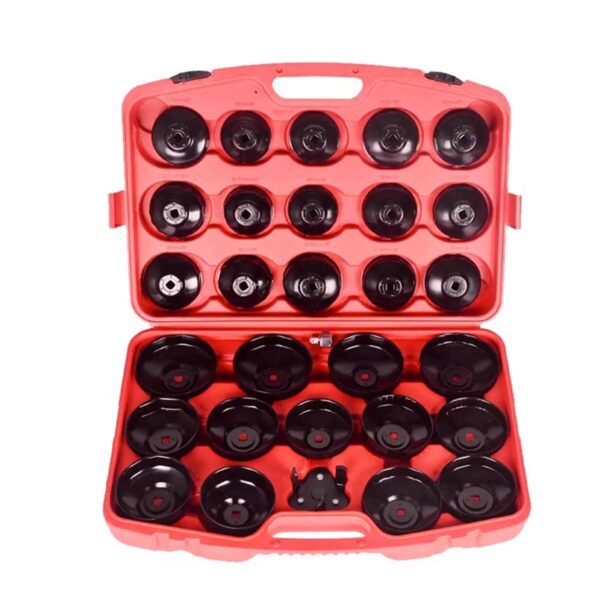 GTYPRO 30Pcs Oil Filter Wrench Set Cup Type Removal Tool Socket Kit