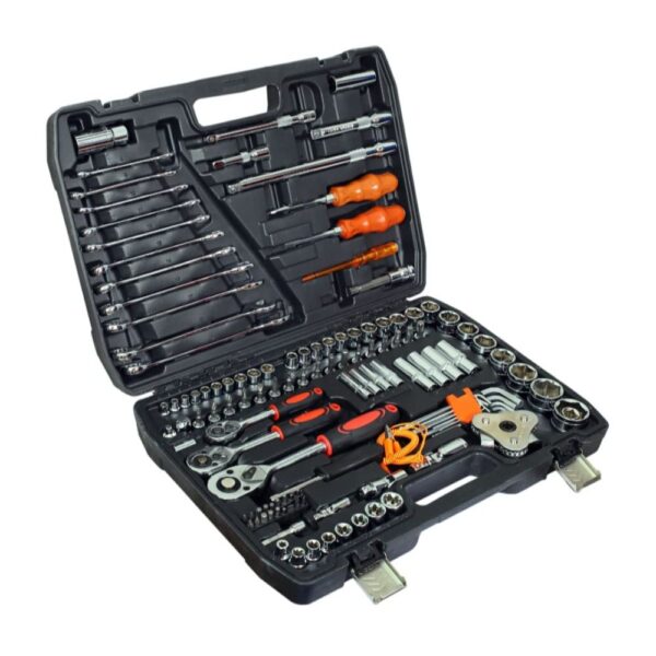GTYPRO 121PCS Kit Car Repair Sockets Set Hand Tool Sets Combination Socket Wrench Set