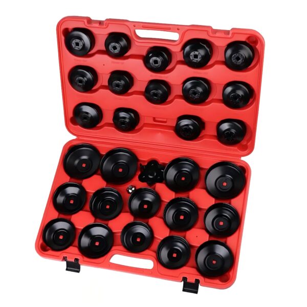 GTYPRO 30Pcs Oil Filter Wrench Set Cup Type Removal Tool Socket Kit