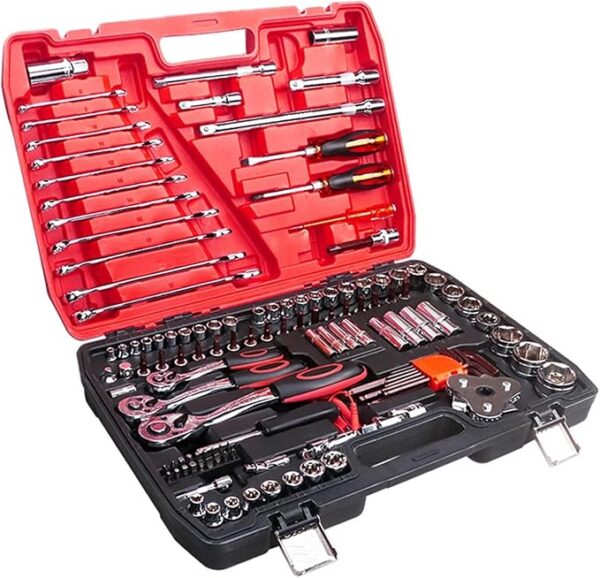 GTYPRO 121PCS Kit Car Repair Sockets Set Hand Tool Sets Combination Socket Wrench Set