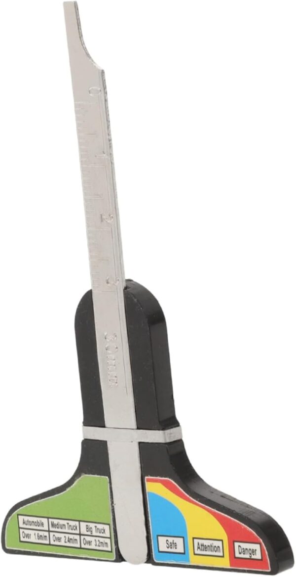 GTYPRO Metal Tire Tread Depth Gauge Tool Precise Tire Depth Measuring Ruler for Car Truck Motorcycle