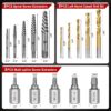 GTYPRO 15pcs screw extractor drill bit set