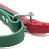 GTYPRO Red Green Adjustable Faux Leather Oil Filter Strap Wrench Spanner for Motorcycle