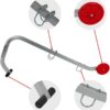 GTYPRO Ladder Ridge Hooks Ladder Roof Adapter Aluminum Alloy 150kg Max