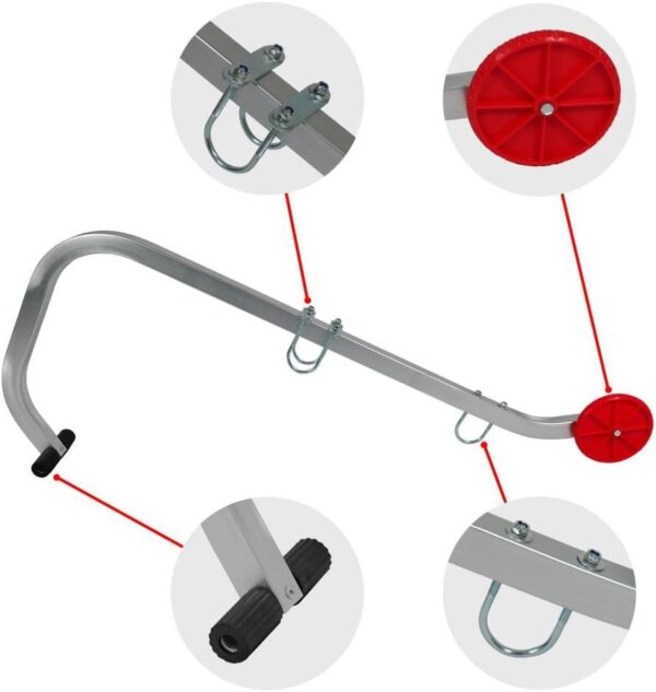 GTYPRO Ladder Ridge Hooks Ladder Roof Adapter Aluminum Alloy 150kg Max