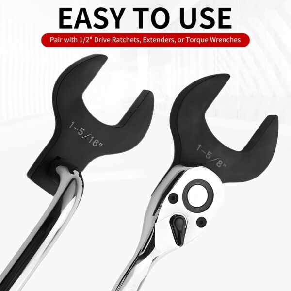 GTYPRO Crow Foot Wrench Set 14-Piece Pawl Wrench Set