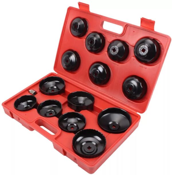 GTYPRO 15pcs Cup Type Oil Filter Wrench Oil Filter Removal Set Car Repair Tools