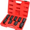 GTYPRO 9PCS Deep Impact Socket Set 1/2″ Drive Metric Axle Hub Nut Socket 29-38mm