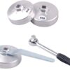 GTYPRO 23pcs Aluminum Alloy Cup Type Oil Filter Cap Wrench Socket Removal Tool Set