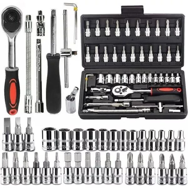 GTYPRO 46 PCS Socket Spanner Tool Kit Ratchet Wrench Set