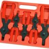 GTYPRO 5pc Circlip Snap Ring Pliers Set Includes Straight & Offset Rubber Grip