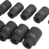 GTYPRO 9PCS Deep Impact Socket Set 1/2″ Drive Metric Axle Hub Nut Socket 29-38mm
