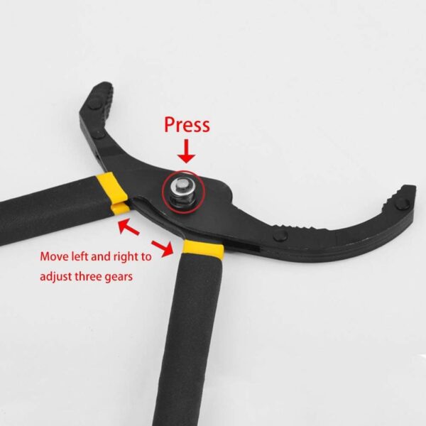 GTYPRO Machine Filter Wrench Adjustable Oil Grid Pliers Filter Wrench Repair Tool