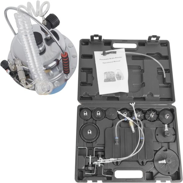 GTYPRO Brake Bleeder Kit, One Person Pro Portable Pneumatic Air Pressure Kit Brake & Clutch Bleeder Valve System Kit