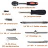 GTYPRO 46 PCS Socket Spanner Tool Kit Ratchet Wrench Set