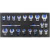 GTYPRO Crowfoot Wrench Set with 2 Extension Bars 19PCS