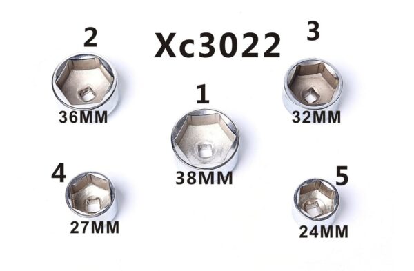 GTYPRO 5Pcs Oil Filter Cap Wrench Set