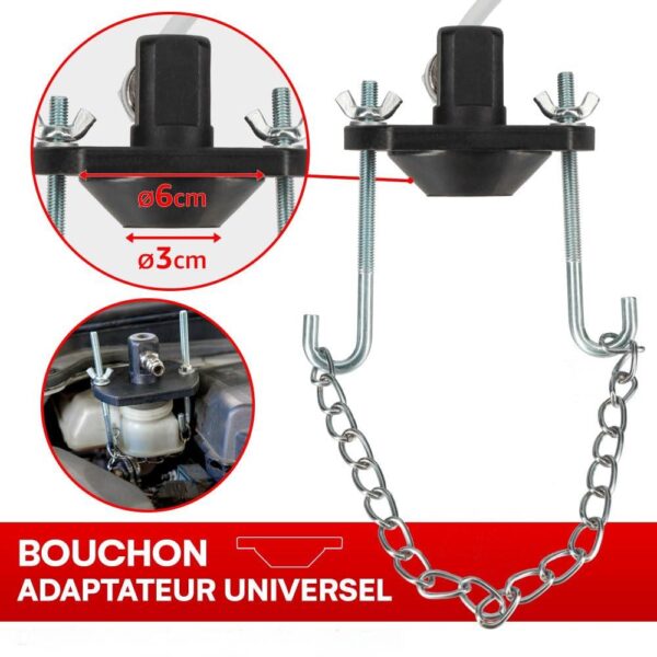 GTYPRO Manual Pump Brake Bleeder 3 Litres Car Brake Fluid Collection Bottle and Adapter