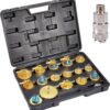 GTYPRO 17-Piece Set of Brake Fluid Changer Fittings