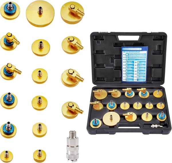 GTYPRO 17-Piece Set of Brake Fluid Changer Fittings