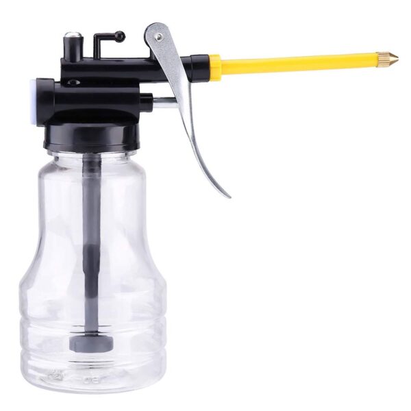 GTYPRO Metal High Pressure Oil Can Pump with Transparent Bottle Oil Jug