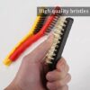 3PCS Wire Brush Cleaning Brush Set Nylon/Brass/Stainless Steel